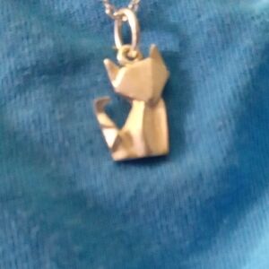 Silver 925 Cat Pendant Necklace